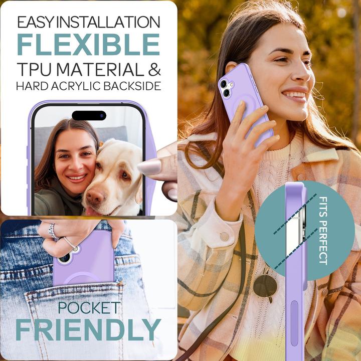 Actual product image Nalia Matte hybrid case with MagSafe function (Apple iPhone 16)