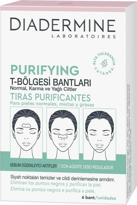 Diadermine Tiras Purificantes Piel Normal-Mixta 6 U (Cleaning cloths)