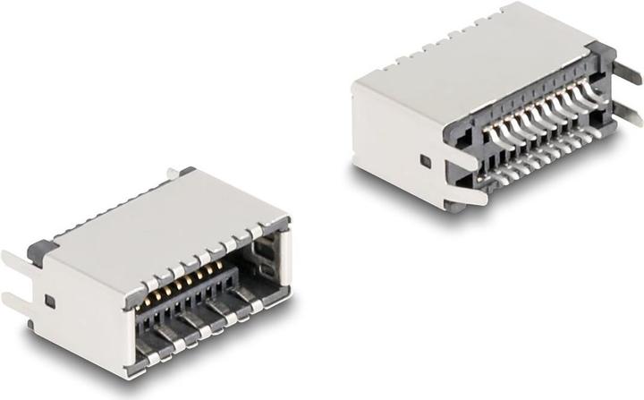 Actual product image Delock USB Type-E Key A 20 pin socket vertical for SMT soldering mon (0.01 m)
