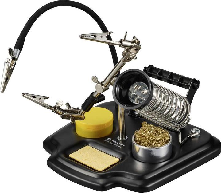 Actual product image Toolcraft Third Hand Soldering Iron Stand with Clip Holder (Soldering bit)