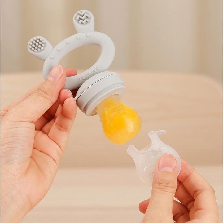 Actual product image Haakaa Fruit teat and freezer sleeve set - lavender