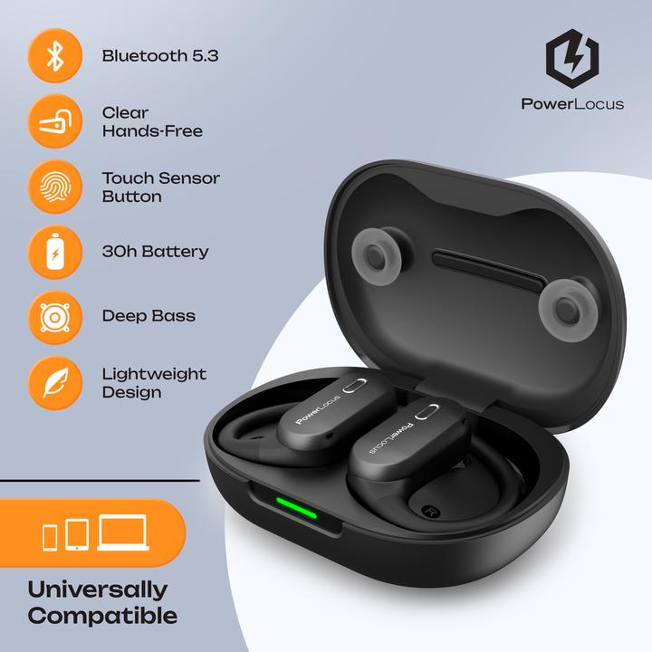 Produktbild PowerLocus Move Open Ear Bluetooth-Kopfhörer (6 h)