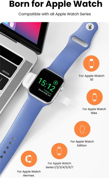 Image du produit Ugreen Chargeur magnétique pour Apple Watch USB MFi