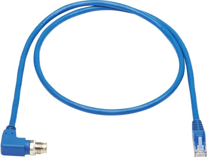Immagine prodotto Eaton M12 X-Code Cat6 1G UTP CMR-LP Cavo Ethernet ad angolo retto M12m/RJ45m IP68 PoE Blu 2m (UTP, CAT6, 2 m)