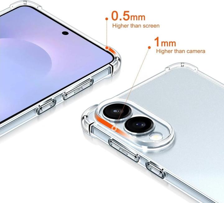Immagine prodotto Screenguard Crystal Soft Airbag Bumper Hülle (Samsung Galaxy S25 Edge)