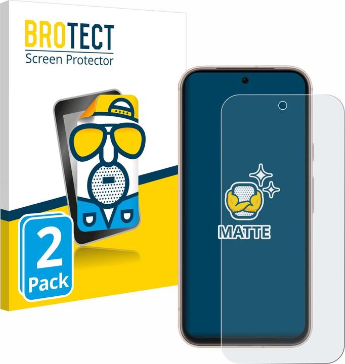 BROTECT Entspiegelungs-Schutzfolie Displayschutz Matt (2 Stück, Google Pixel 8a)