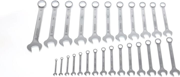 Actual product image Gedore 7-026 Combination spanner set 26 pieces UD profile 6-32 mm (32 mm, 18 mm, 11 mm, 13 mm, 17 mm, 8 mm, 20 mm, 15 mm, 30 mm, 16 mm, 12 mm, 29 mm, 14 mm, 6 mm, 21 mm, 27 mm, 28 mm, 7 mm, 19 mm, 10 mm, 23 mm, 9 mm, 24 mm, 31 mm, 25 mm, 26 mm, 22 mm)