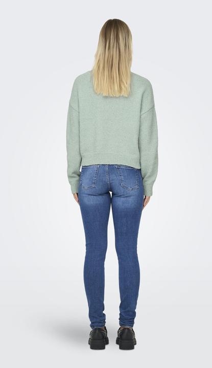 Image du produit Only Col rond Poignets côtelés Épaule basse Pull-over en maille (L)