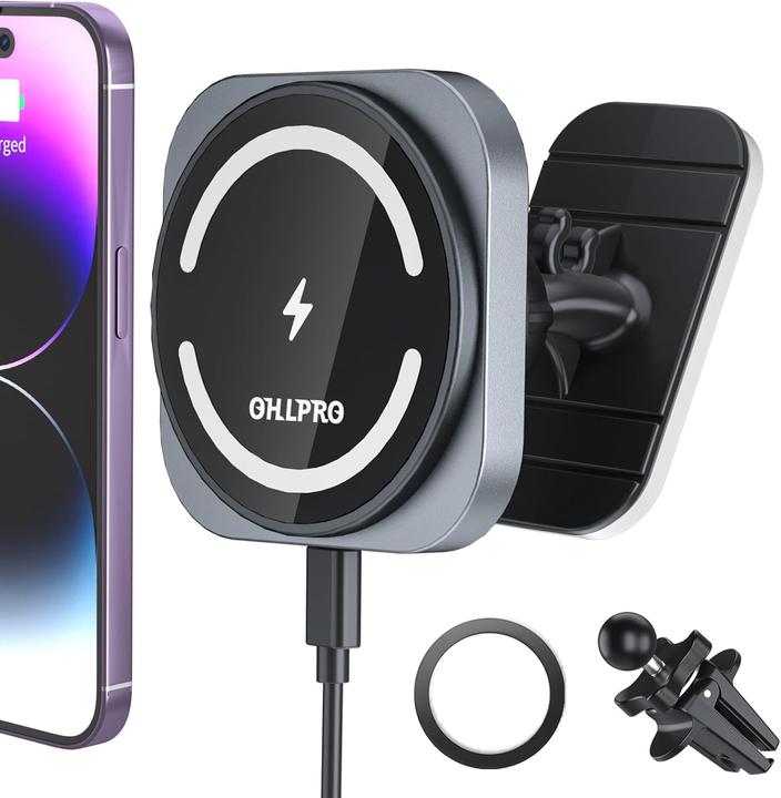 Ohlpro Magnetische Autohalterung mit Ladefunktion für iPhone