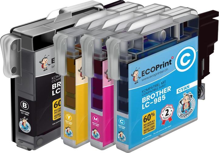 Produktbild ECOPrint Kompatibel Brother LC-985 Pack (CMYK)