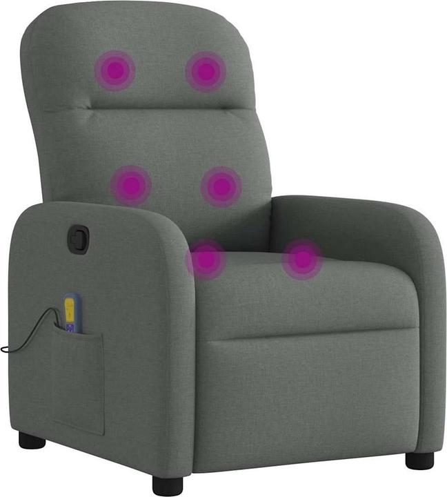 Actual product image VidaXL Massage chair dark grey fabric