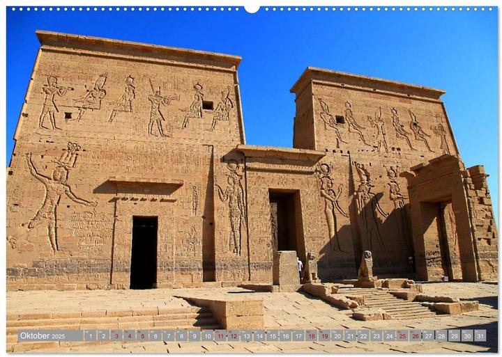Image du produit Unterwegs in gypten - ber Kairo nach Assuan (Wandkalender 2025 DIN A2 quer), Monatskal (A2, Allemand)