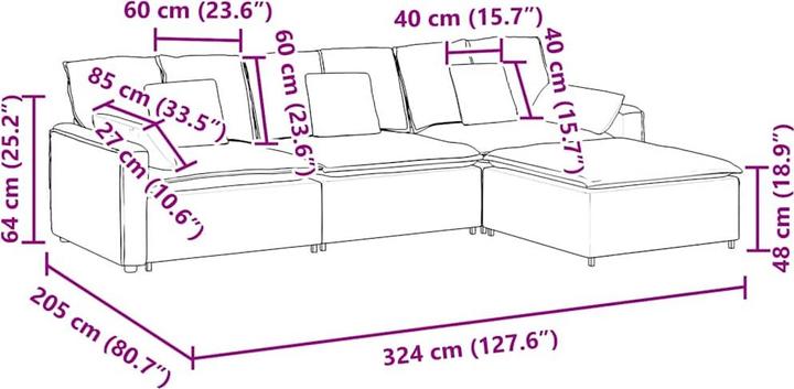 Produktbild VidaXL Ranen (Modular Sofa)