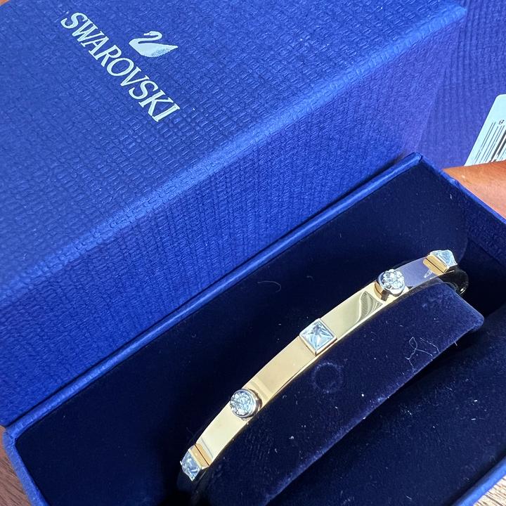 Produktbild Swarovski Armreif Thrilling M verg. 5567050 (5.60 cm, Metall mit Goldlegierungsschicht)