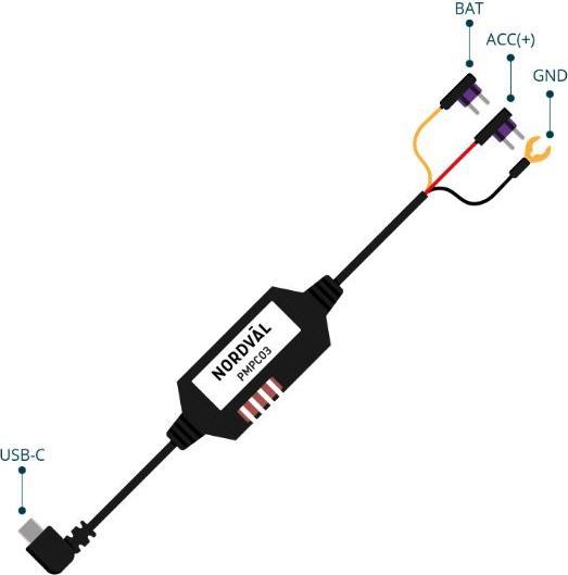Produktbild Nordval PMPC03 Parkmodus-Stromversorgungskit USB-C