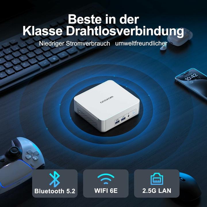 Immagine prodotto Geekom Mini-PC XT12 Pro con Intel Core i9 (Intel Core i9-12900H, 32 GB, 1000 GB, Grafica Intel Iris)