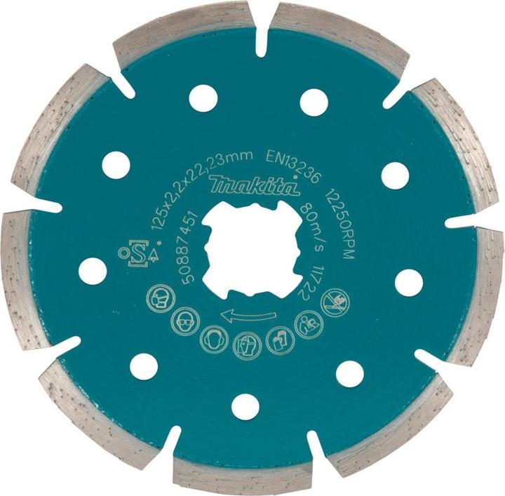 Actual product image Makita Diamond disc 125mm X-Lock concrete