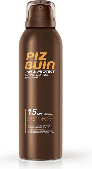 Actual product image Piz Buin Tan & Protect (Sun spray, SPF 15, 150 ml)