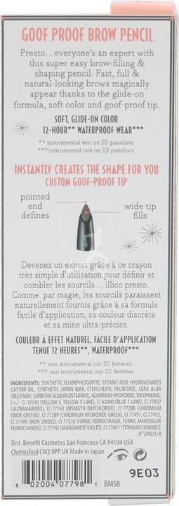 Produktbild BeneFit Cosmetics Goof Proof (Warm Light Brown, 12 HR Waterproof)
