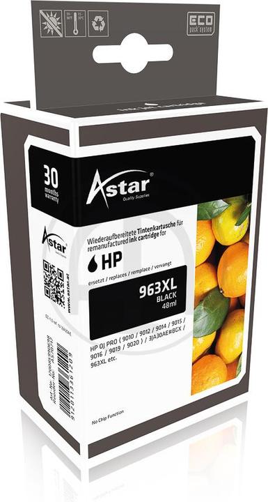 Actual product image Astar AS70717 HP OJ PRO 9010 TINTE BK HC 3JA30AE / HP963XL 2000S. o. Fuellstands. (FC)