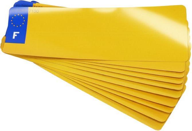 Image du produit Top Plaq Lot de 10 bandes plaque d'immatriculation perso avec Euro