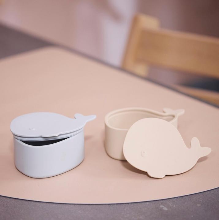 Produktbild Filibabba Set mit 2 kleinen Brotdosen - Christian der Wal - Pearl Blue