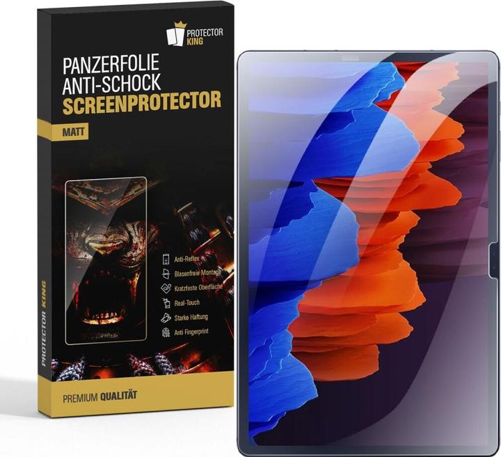 Actual product image Protectorking 3x Panzerfolie Anti-Shock matt entspiegelt (3 Piece, Galaxy Tab S8 Plus)
