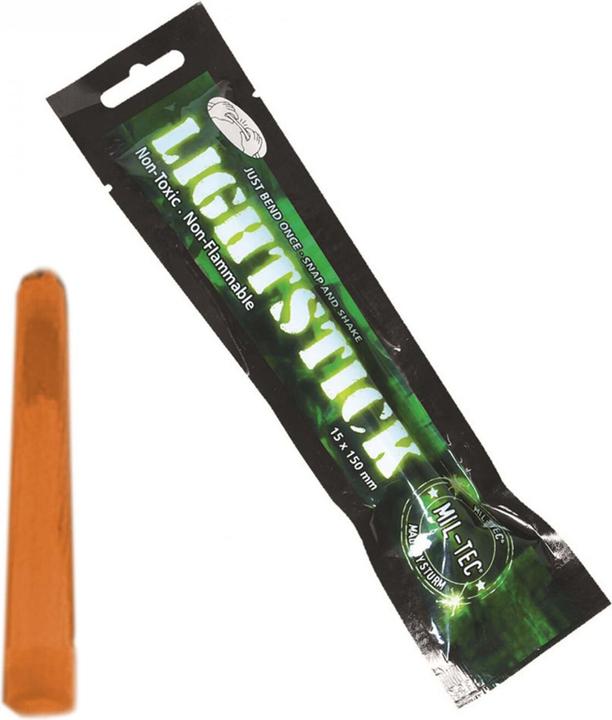 Actual product image Mil-tec Glow Stick Orange 15cm
