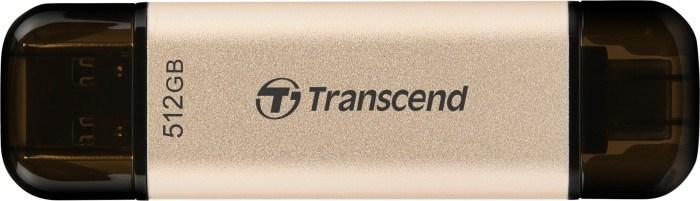 Immagine prodotto Transcend JetFlash 930C chiavetta USB da 512 GB USB Type-A / USB Type-C 3.2 Gen 1 (3.1 Gen 1) Oro (512 GB, USB-A, USB-C)