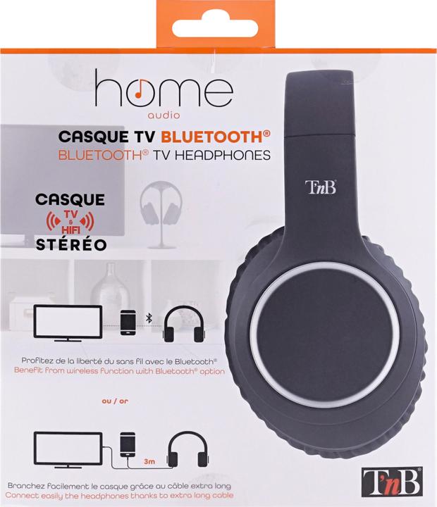 Produktbild T'nB Kopfhörer füt TV mit Bluetooth 10m, 20Hz-20KHz, 7h, CBTHOME (keine Geräuschunterdrückung, 7 h, Kabelgebunden)