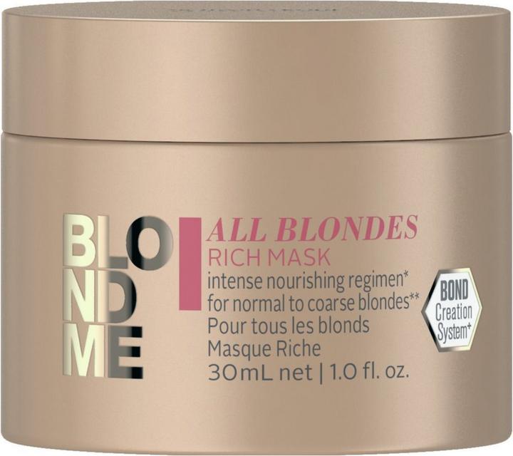 Schwarzkopf Professional BlondMe All Blondes Rich Mask Mini 30ml (30 ml)