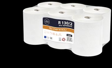 ReinigungsBerater R Ellis Comfort 130/2 auto weiss 21 cm x 130 m Handtuchrollen 6 Rollen/Paket, 100% Zellstoff, 2-lagi