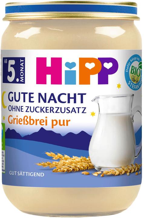 Produktbild Hipp Bio Brei Gute Nacht ab 5. Monat (190 g)