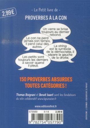 Produktbild Proverbes à la con (Französisch, Isaert Benoît, Bisignani Thomas, 2024)