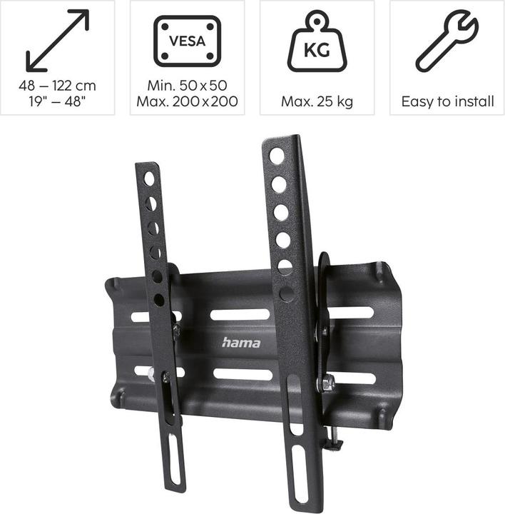 Produktbild Hama Tilt (Wand, 48", 25 kg)