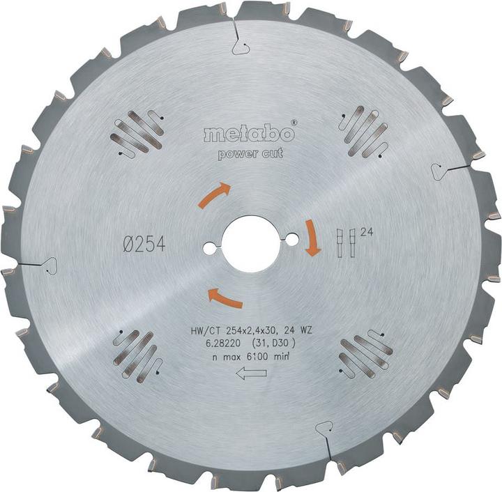 Produktbild Metabo KreissägeblattHW/CTx30x24/6