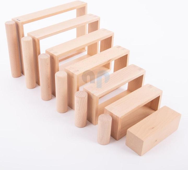 Image du produit TickiT Ensemble de 40 colonnes en bois rondes