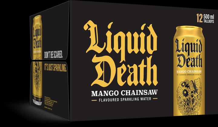 Liquid Death Mango con motosega (12 x 50 cl)
