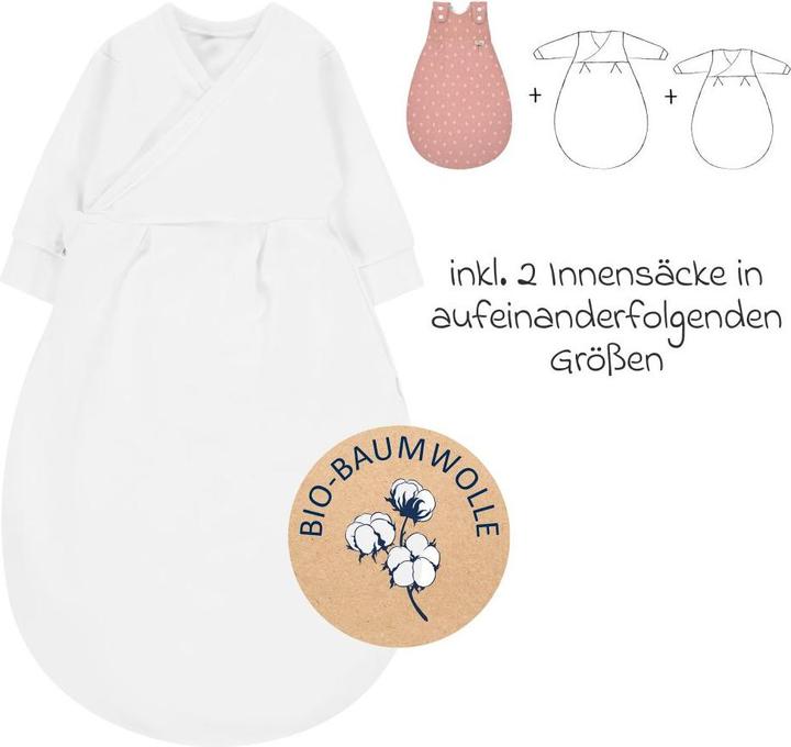 Produktbild Alvi Schlafsäcke Baby-Mäxchen 3-tlg. - Pretty - Gr. 68/74 (2.5 TOG)
