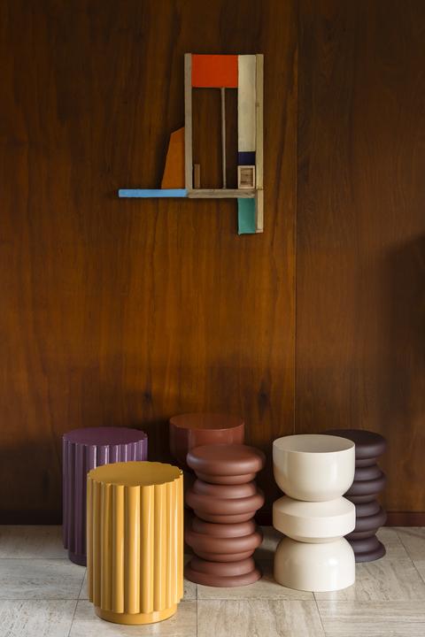 Actual product image Dutchbone Artemis Stool Terra