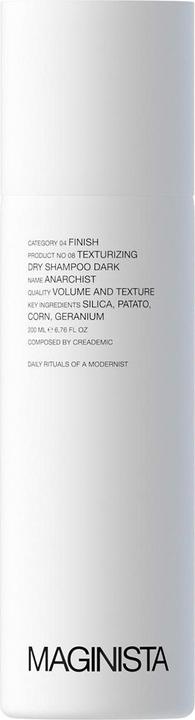 Actual product image Maginista Anarchist Texturising Dry Shampoo Dark (200 ml, Dry shampoo)