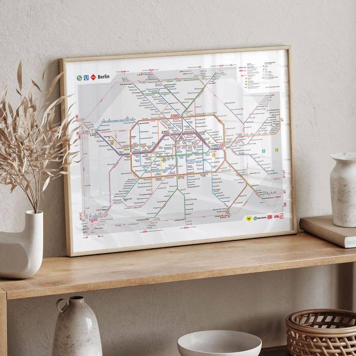 Produktbild BVG Berlin - Netzplan Berlin (120 x 100 cm)