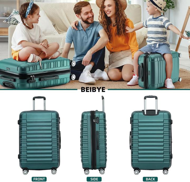 Actual product image Beibye 3-teiliges Reisekoffer Set (M (50 - 90l), L (90 - 115l), XL (from 140l))