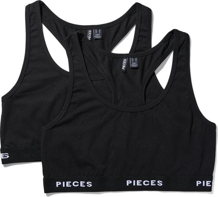 Produktbild Pieces Pclogo Lady Top 2 Pack Noos Bc (2er Pack, S)