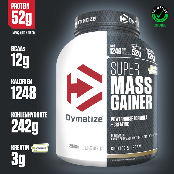 Produktbild Dymatize Super Mass Gainer (Cookies & Cream, 1 Stk., 2943 g)