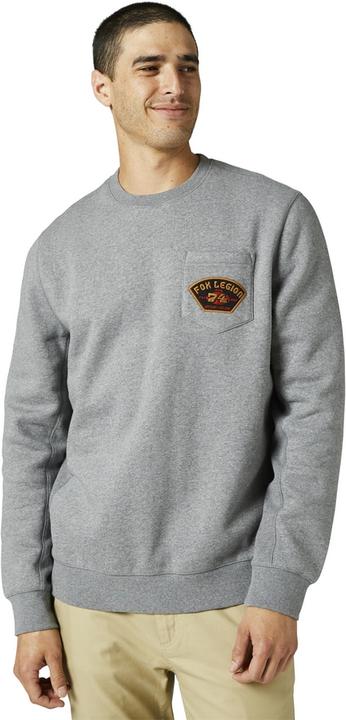 Fox Sweater 22 At Bay Crew Grey L (L)