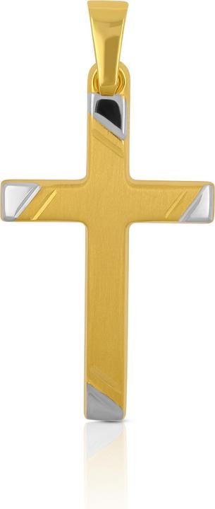Image du produit Muau Croix (750, Or blanc, Or jaune 18 carats)
