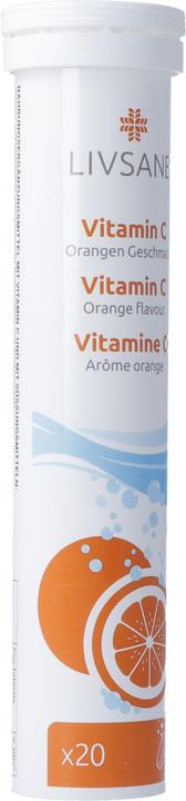 Livsane Vitamin C (20 Stück, Brausetablette, 101 g)