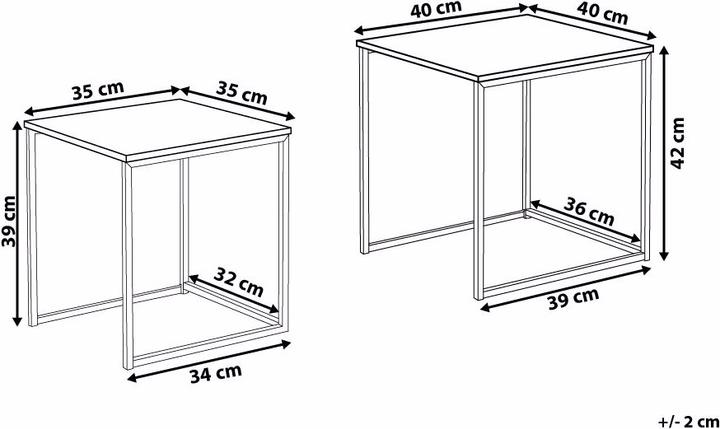Actual product image Beliani Denny (40 x 40 x 42 cm)