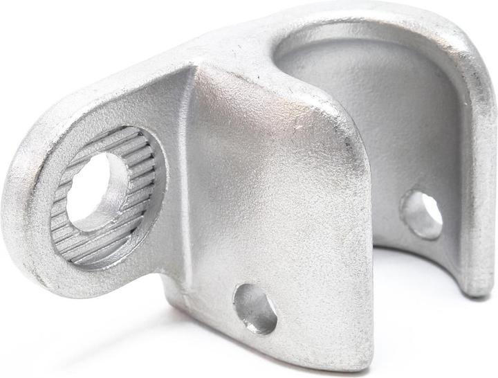 Actual product image Wiltec Axle Mounted Trailer Hitch For Bicycles in Silver Made of High Quality Material